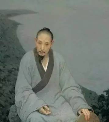   靳尚谊《八大山人》油画，2006年，132×100cm
