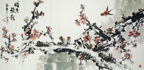 沈永喜花鸟画作品