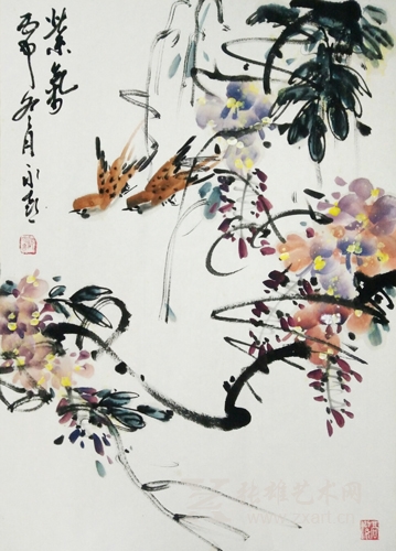 "春"之韵律——沈永喜花鸟画欣赏