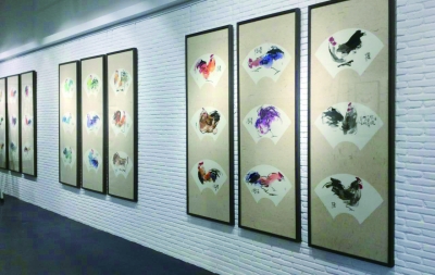  “百鸡呈祥”展览现场