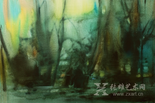 《掩映》水彩 52x77(cm)姚波 2017