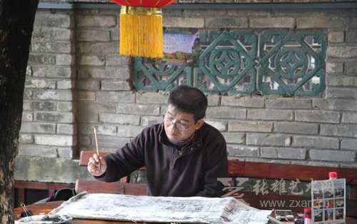 张雄艺术网推荐艺术家苏佑辉写生现场