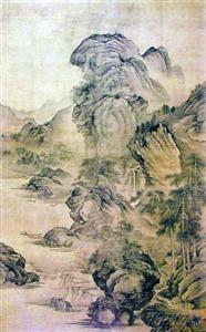 刘海粟收藏的关仝 《溪山幽居图》