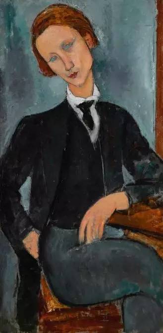 拍品编号：10 亚美迪欧·莫迪里安尼（Amedeo Modigliani） 《巴拉诺夫斯基肖像》（Portrait de Baranowski） 估价：10,000,000至15,000,000英镑 成交价：16,021,250英镑  