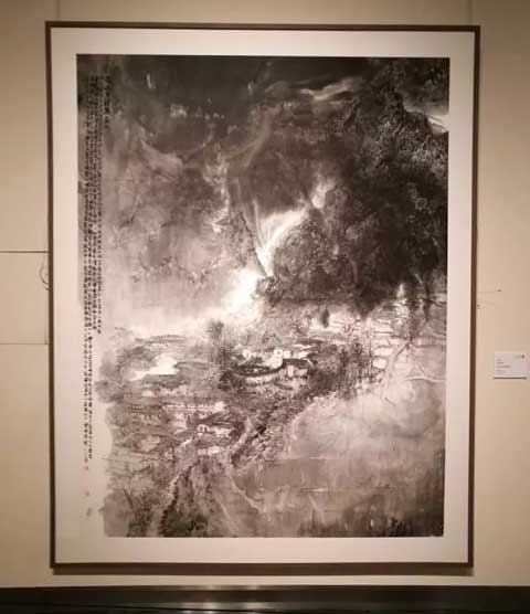 《高山古村鸿家山》 200×240cm
