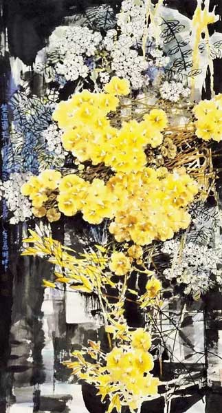 2014年6月于中国美术馆举办《九天花雨——柯桐枝花鸟画作品展》