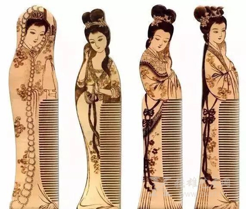 烙画梳子