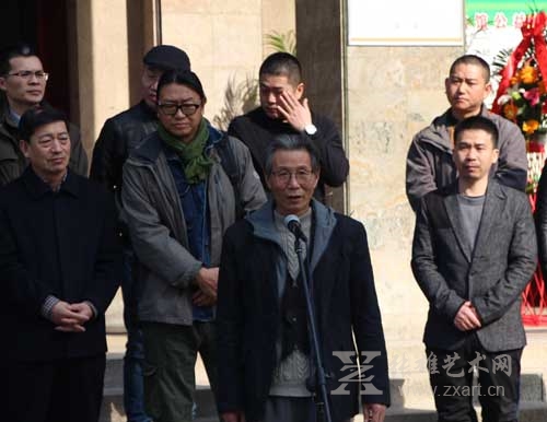 河南省油画研究会副会长、洛阳师院美术学院院长、洛阳市美协副主席洛阳油画学会会长李建忠致辞