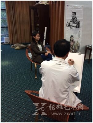 港务集团海西墨影笔会现场