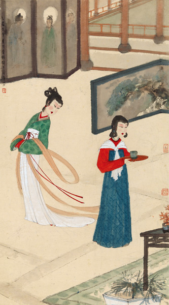 傅抱石（1945作）《风光好》立轴，中国嘉德2016秋拍中以6612.5万元成交