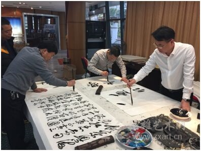 港务集团海西墨影笔会现场