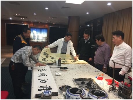 港务集团海西墨影笔会现场