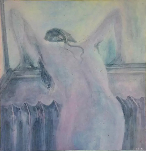 白小荷丨醒来丨水墨丨68×68CM丨2016年
