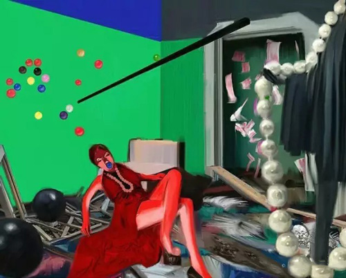 房丽媛丨危险关系NO.3丨版画丨66×53CM丨2015年