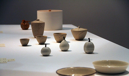 博览会现场日本陶器作品