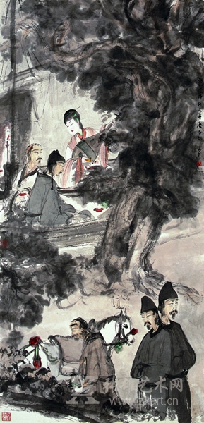 傅抱石《琵琶行》