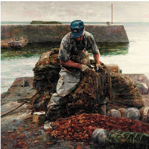 王永明 海之子 油画