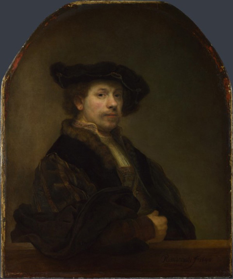  伦勃朗34岁时的自画像（1646）