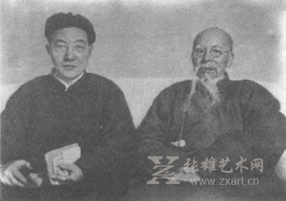 徐悲鸿与齐白石