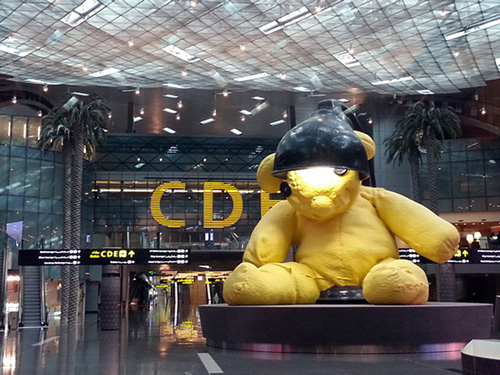 多哈机场的卡塔尔航空吉祥物