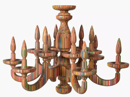 八木贵史（日本，1982年生)，《和风》，2013年作；木颜色笔及树脂雕塑；50 x 73 x 73 cm.。估价: 5,000-7,000美元。