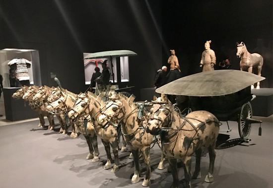   纽约大都会艺术博物馆“秦汉文明“展览现场。图片：致谢作者