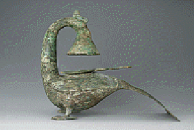 西汉  青铜神鸟形灯，广西壮族自治区博物馆藏。图片：致谢大都会艺术博物馆