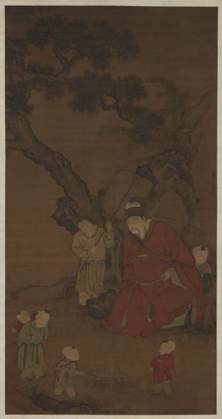 陈卓 天官赐福图轴