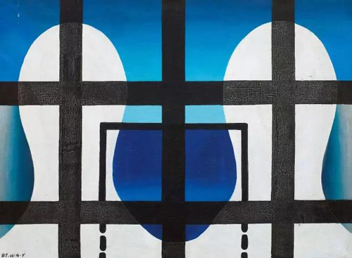 王广义 黑色理性——病理学 1987年 布面 油画 65.5×88.5cm 估价：RMB 4,200,000-5,200,000