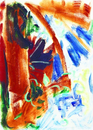  吴大羽油画《无题》， 约创作于1980年。