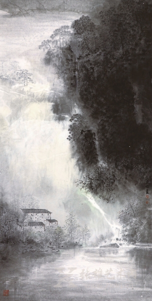 《静谷》68×138cm-2013年