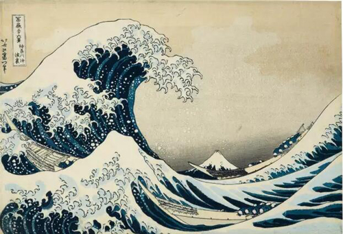 葛饰北斋（1760-1849） 《神奈川冲浪里》 出自「冨岳三十六景」系列 25.3 x 37 cm. 估价：美元 80,000 -100,000