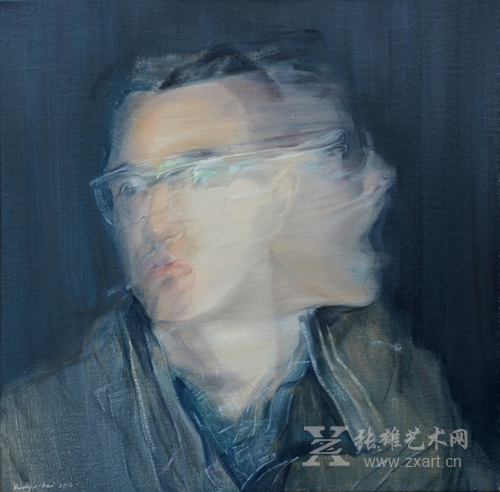 《肖像No.1》50×50cm布面油画 2016