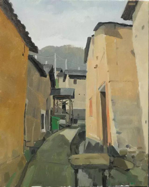   《松阳写生1》布面油画 40X50cm 毕绘春