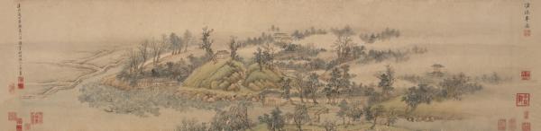 《沧浪亭图》，王翚，纸本设色，1700年