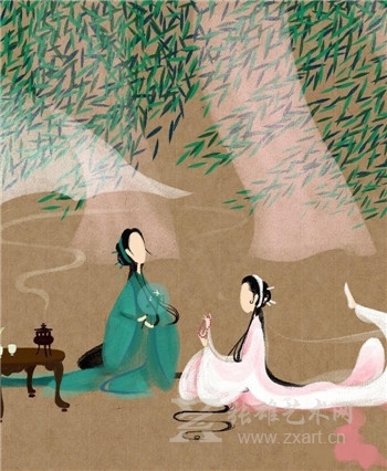 网红插画师笔下的“无脸画”