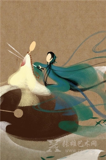 网红插画师笔下的“无脸画”