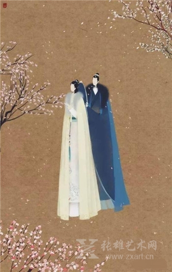 网红插画师笔下的“无脸画”