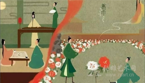 网红插画师笔下的“无脸画”