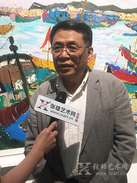 张雄艺术网采访中国美协油画艺委会主任、中国油画院院长杨飞云
