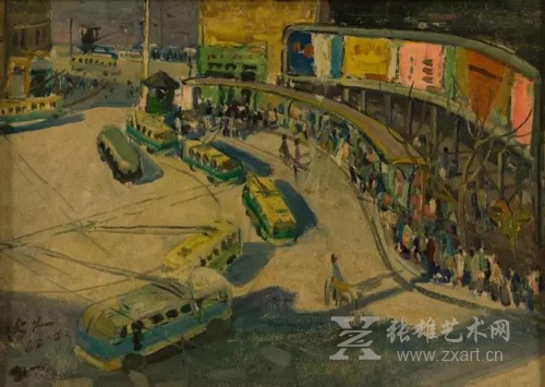 山城临江门 38X53CM 1962年