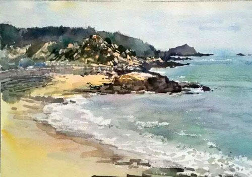 踏浪       31 x 41cm 