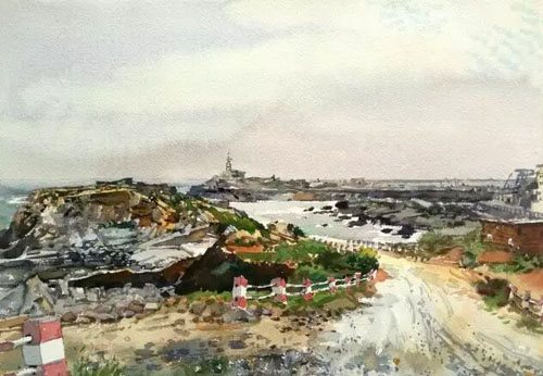 海边的小道      31 x 41cm 