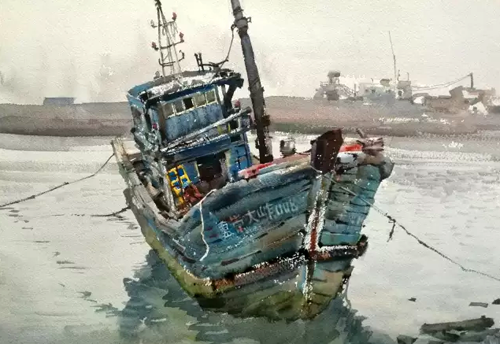 小憩          31 x 41cm 