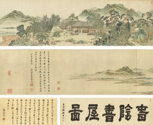 张大千 《云岚丹翠》     设色纸本镜框   129 x70.5 cm. 1965年作  估价：港元15,000,000-20,000,000 