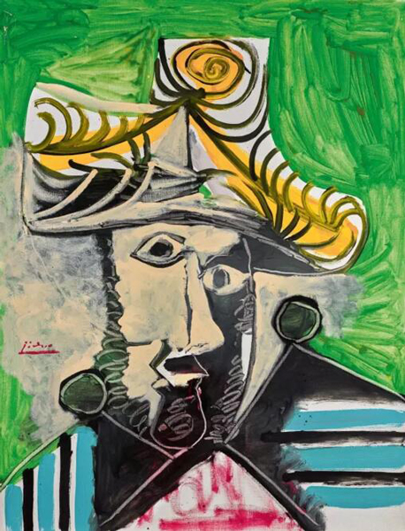 巴布罗·毕加索 《男子头像》 成交价：10,925,000美元