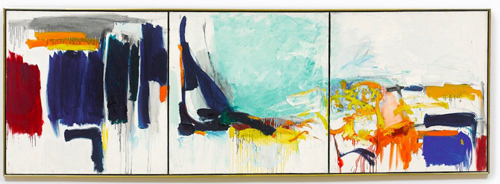 琼·米歇尔（Joan Mitchell）, 《Three Seasons》 (1970-71)。图片：致谢苏富比