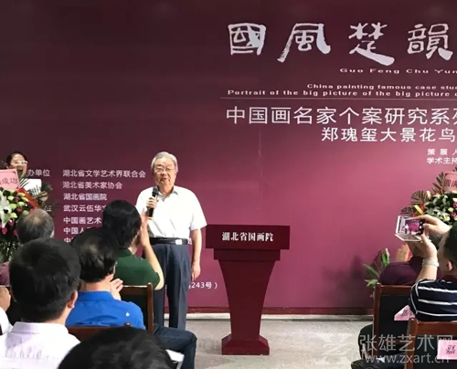 原湖北省政协副主席杨斌庆宣布展览开幕