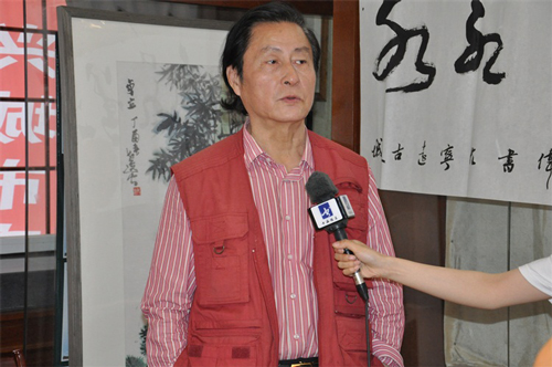 采访现场