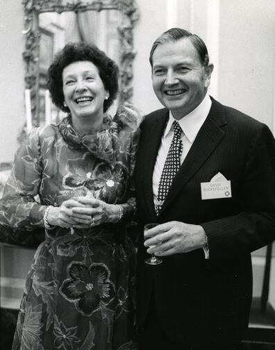 Peggy and David Rockefeller, May 1973. Photo: Arthur Lavine/Rockefeller Estate